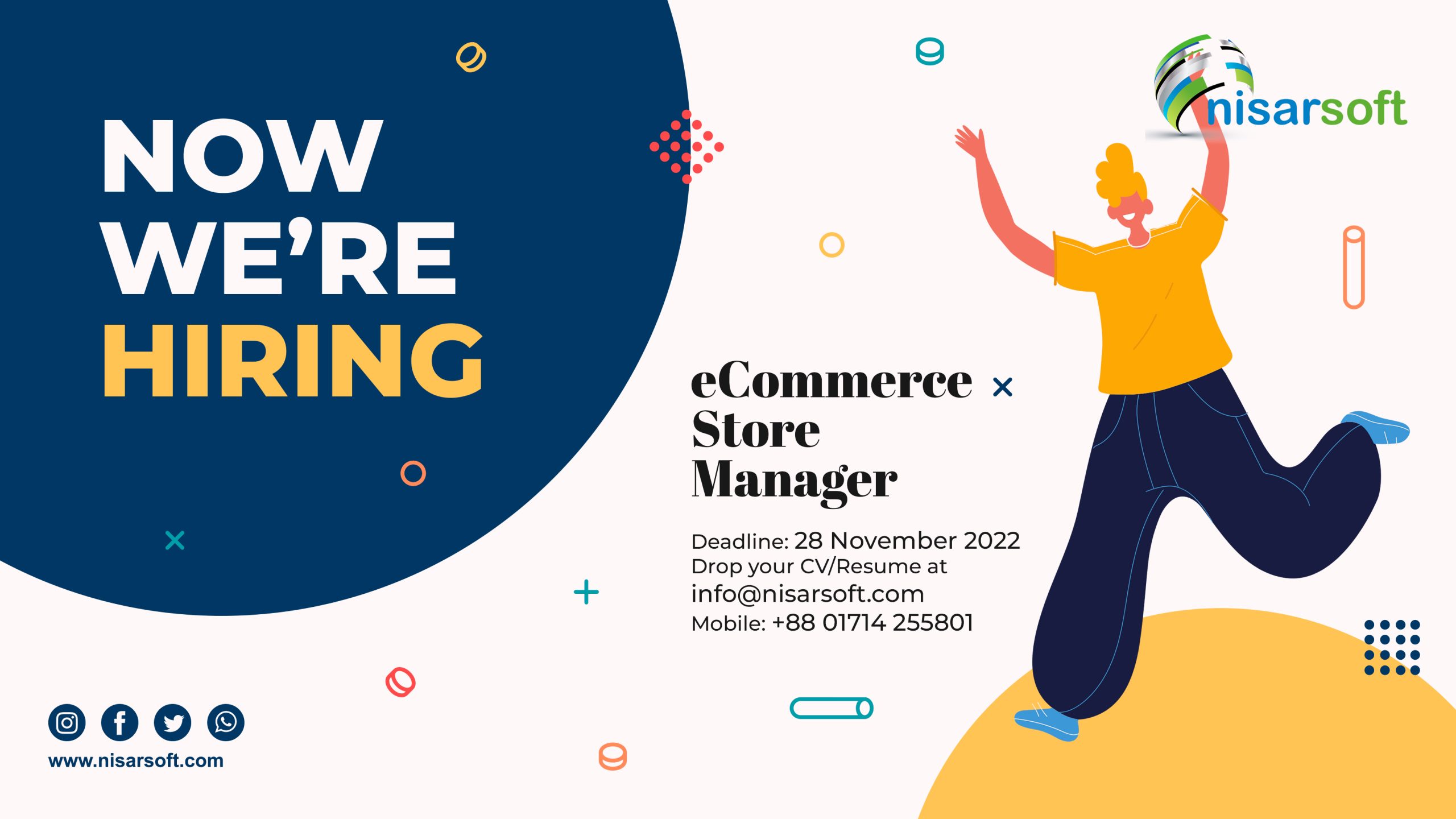DescriptionLooking for an existing eCommerce shop manager. Interested in a part-time, intern who wants to learn and grow his/her experience with our eCommerce management team. Responsibilities– Product Listing.– Product research.– Inventory…
